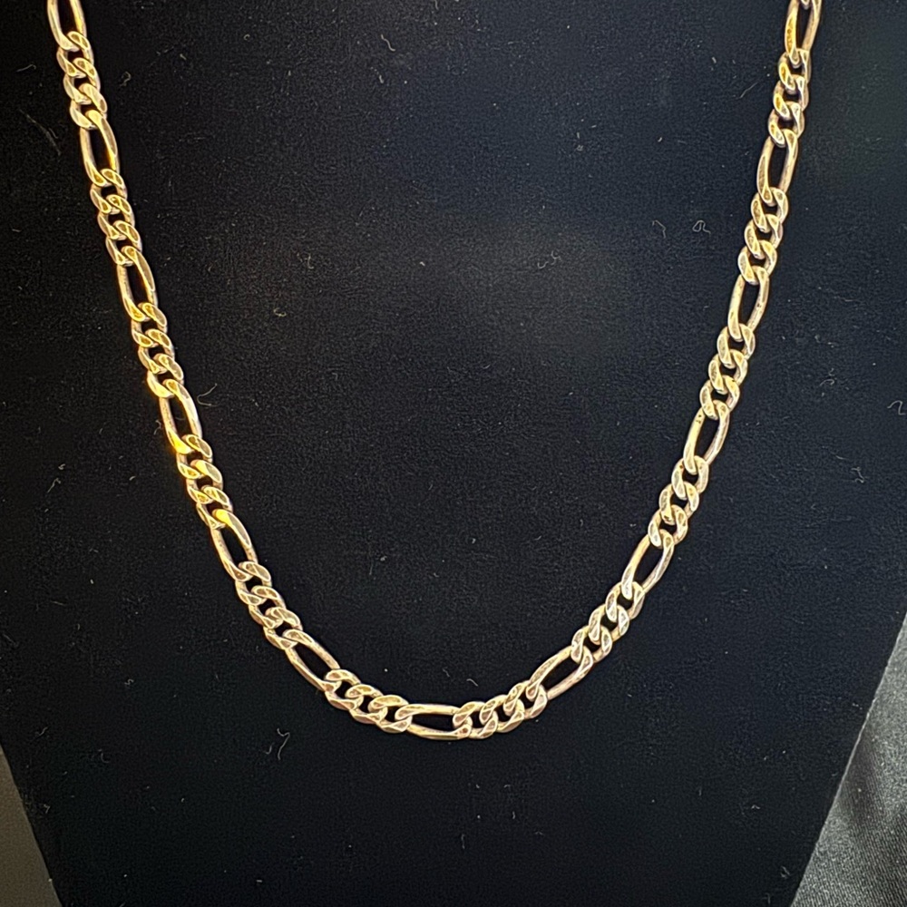 Sterling Silver 925 Italy Figaro Chain Necklace 17” 5mm Solid 21.45g